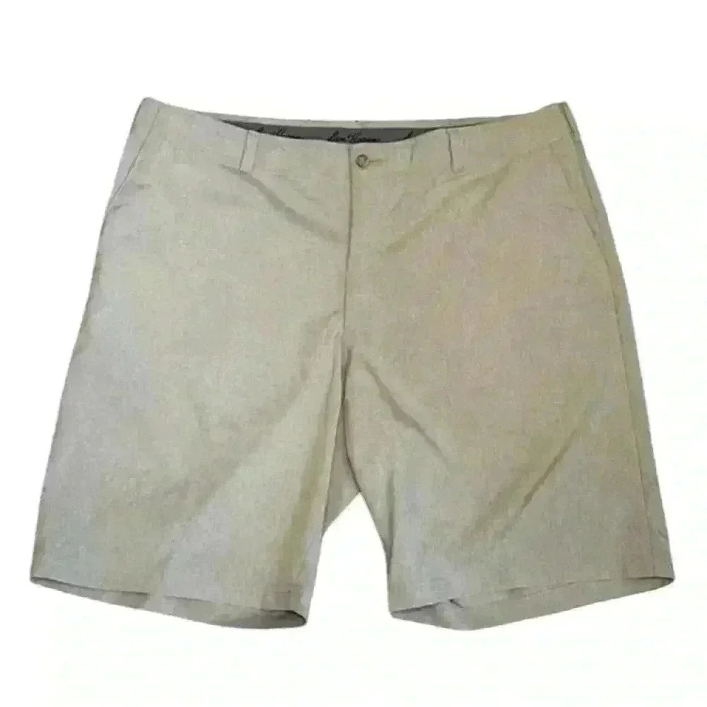 Ben Hogan Lightweight Zippered Front Khaki Shorts Men’s Big and Tall Size 42